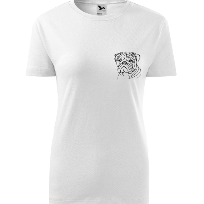 Dámské tričko breeds „Buldok“