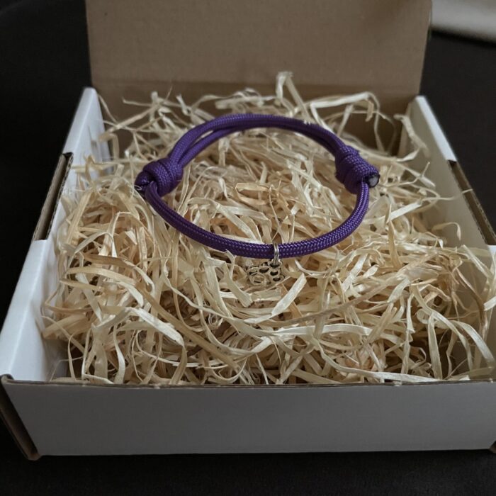 Náramek packa - fialový