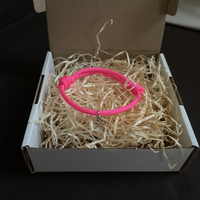 Náramek packa - neonový